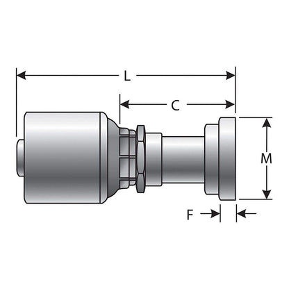 Gates G25300-1212 Code 61 O Ring Flange (Mega Crimp