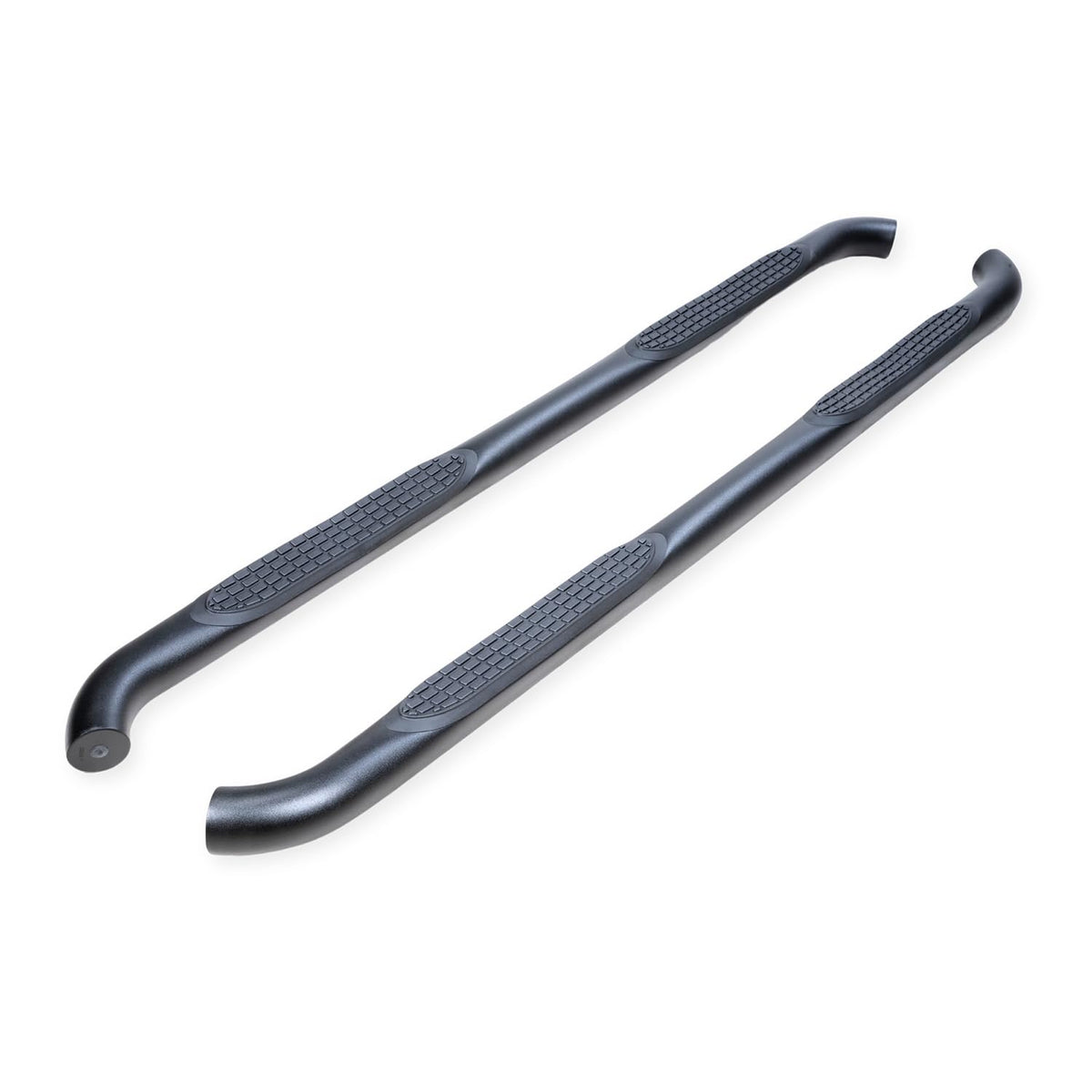 TRAILFX A0069T TrailFX Nerf Bar A0069T, 3 Inch Round Bent, Black Powder Coated, with Step Pads, W/O End Caps, Rocker Panel Mount, Fits 2025 Toyota 4Runner (Will Not Fit Models with Lower Rocker Panel Extensions)