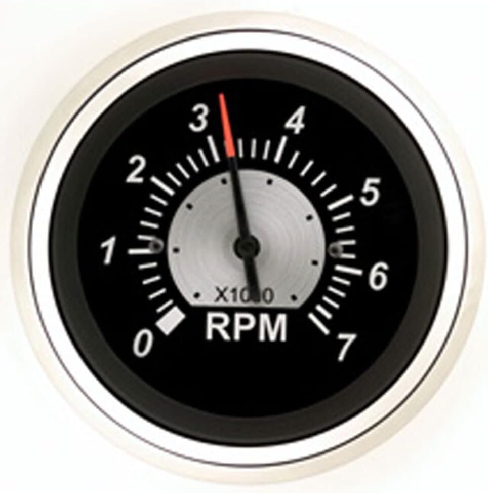 SEASTAR SOLUTIONS Black Sterling Gas Engine Tachometer, 7000 RPM