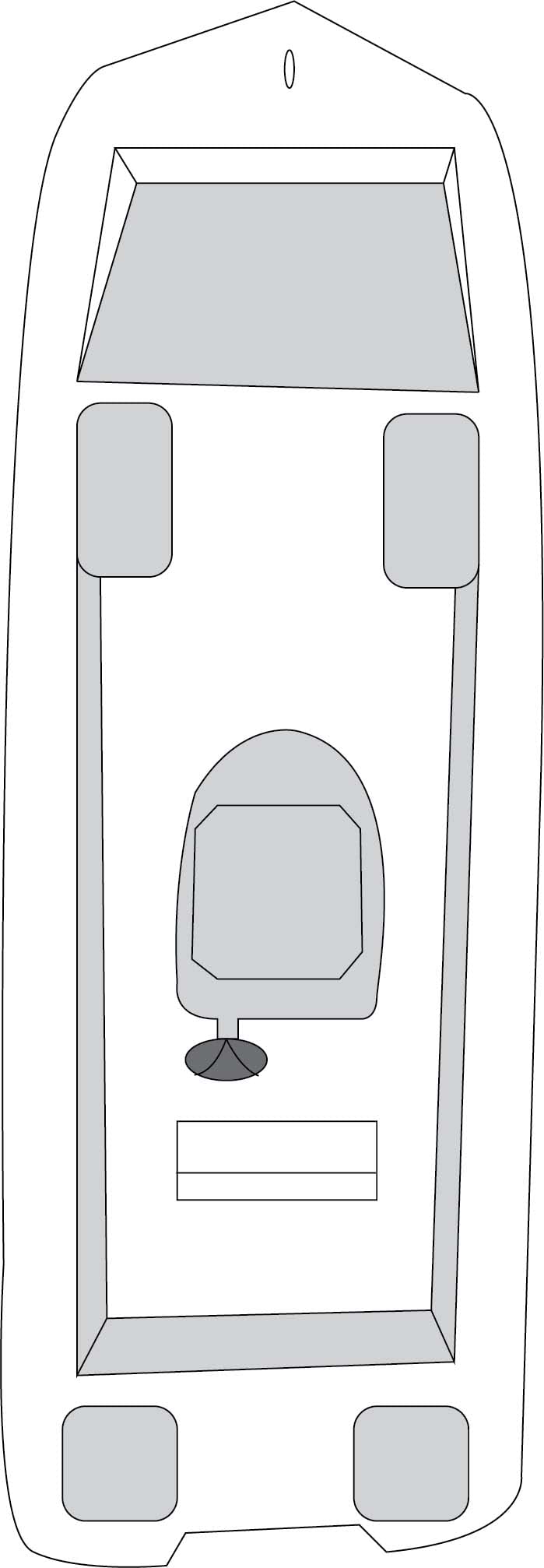 CARVER 79012 CSR 78012 Flex-Fit Cover for V-Hull Fishing Boats - 20' to 22', Haze Gray