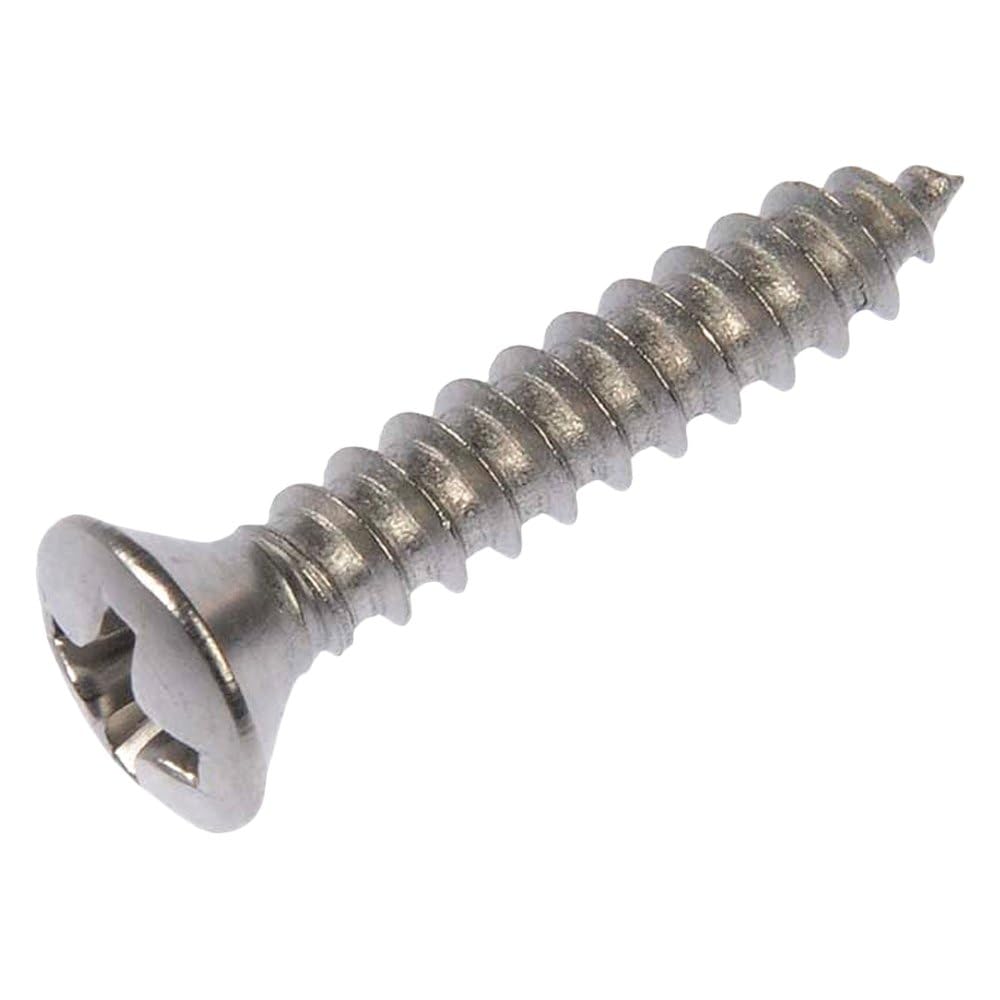 DORMAN 784-100 Dorman Self Tapping Screw-Stainless Steel-Oval Head-No. 6 x 1/2 In., 3/4 In