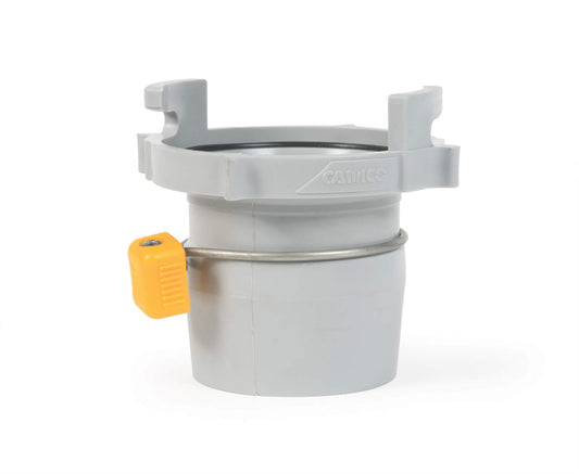 CAMCO 39173 Camco Easy Slip Straight Hose Adapter with Slip-Lock Rings - Securely Connects Your Sewer Hose to RV and Stores with Sewer in Standard 4" Bumper (39173)