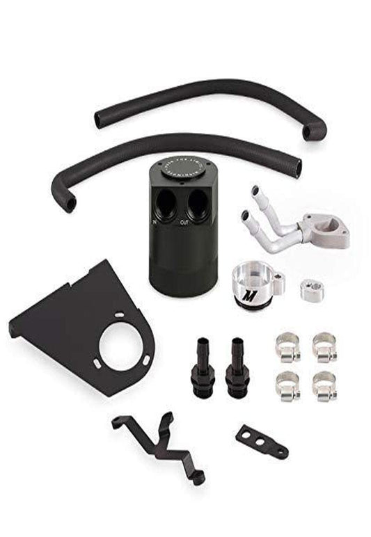 MISHIMOTO MMBCC-F2D-17BE Mishimoto MMBCC-F2D-17BE Baffled Oil Catch Can Compatible With Ford Powerstroke 6.7L 2017+ Black