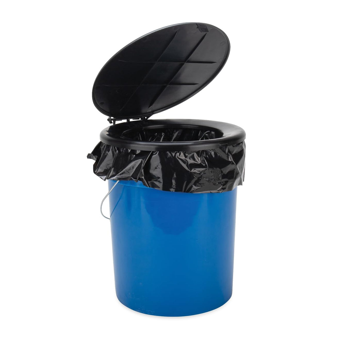 CAMCO 41549 Camco Portable Toilet Bucket with Snap-On Seat and Lid, 5 Gallon, 41549