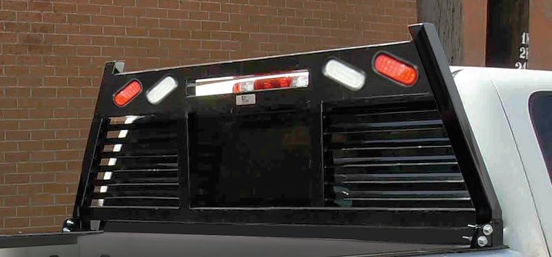 CATTLEMAN FR212LBO Cattleman HD FR212LBO Headache Rack Fits Ford F-250 F-350 F-450 F-550 Super Duty 2017-2026 Half Louvered Powder Coated Black Steel Needs Mounting Kit