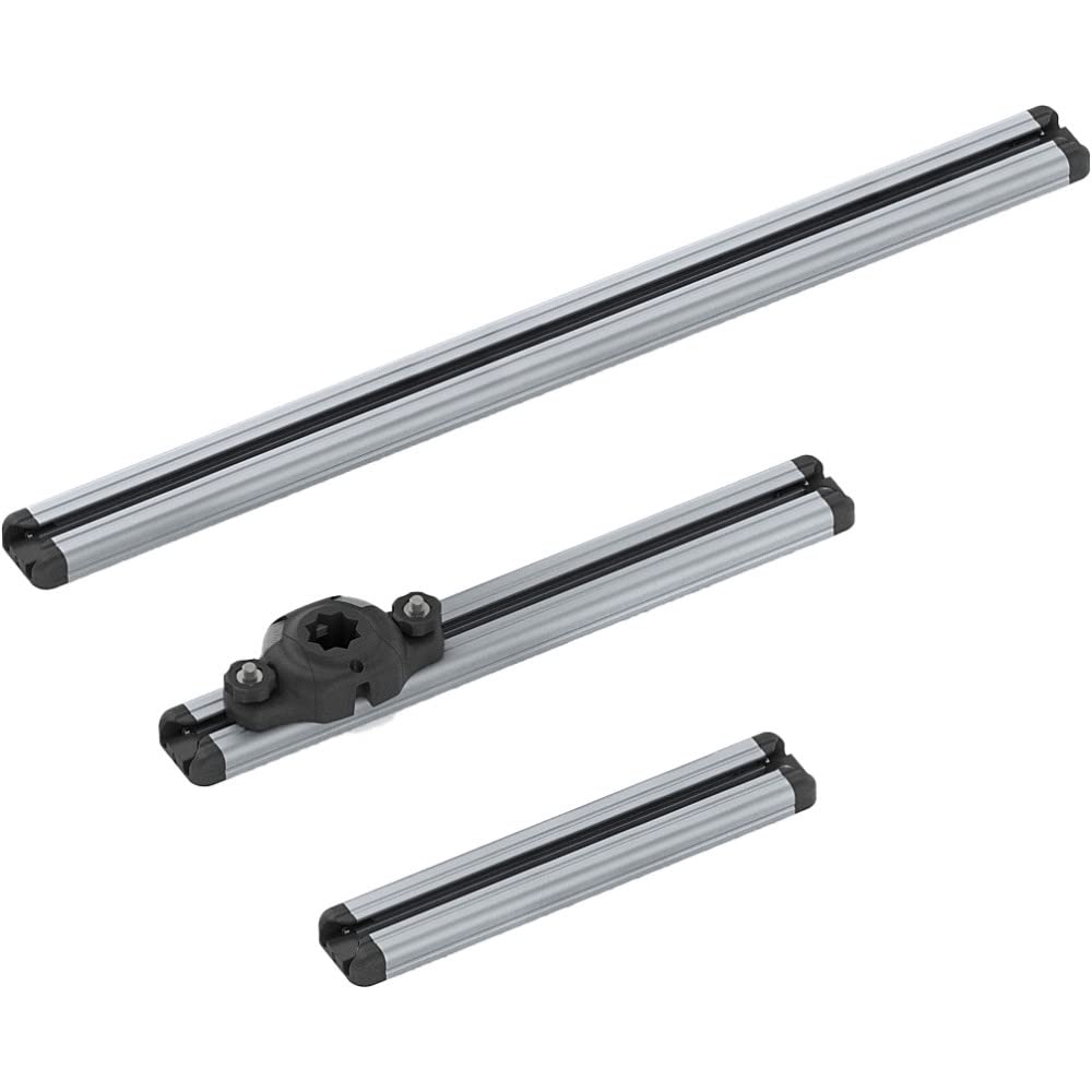 RAILBLAZA 01-4155-11 RAILBLAZA Aluminum Boat Gunnel Track Rail System (20 in), Compatible with Crestliner, Lund, Lowe, G3 and More