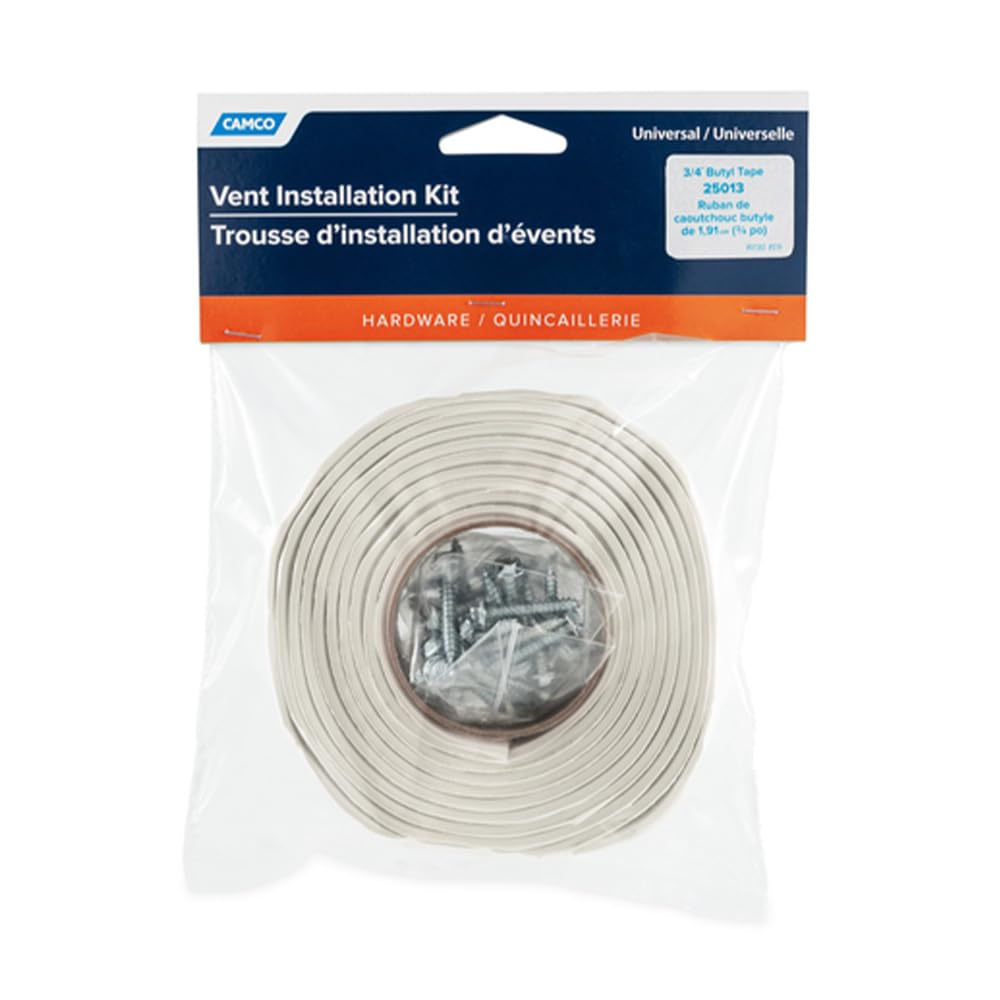 CAMCO 25013 Camco 25013 Universal Vent Installation Kit with Butyl Tape