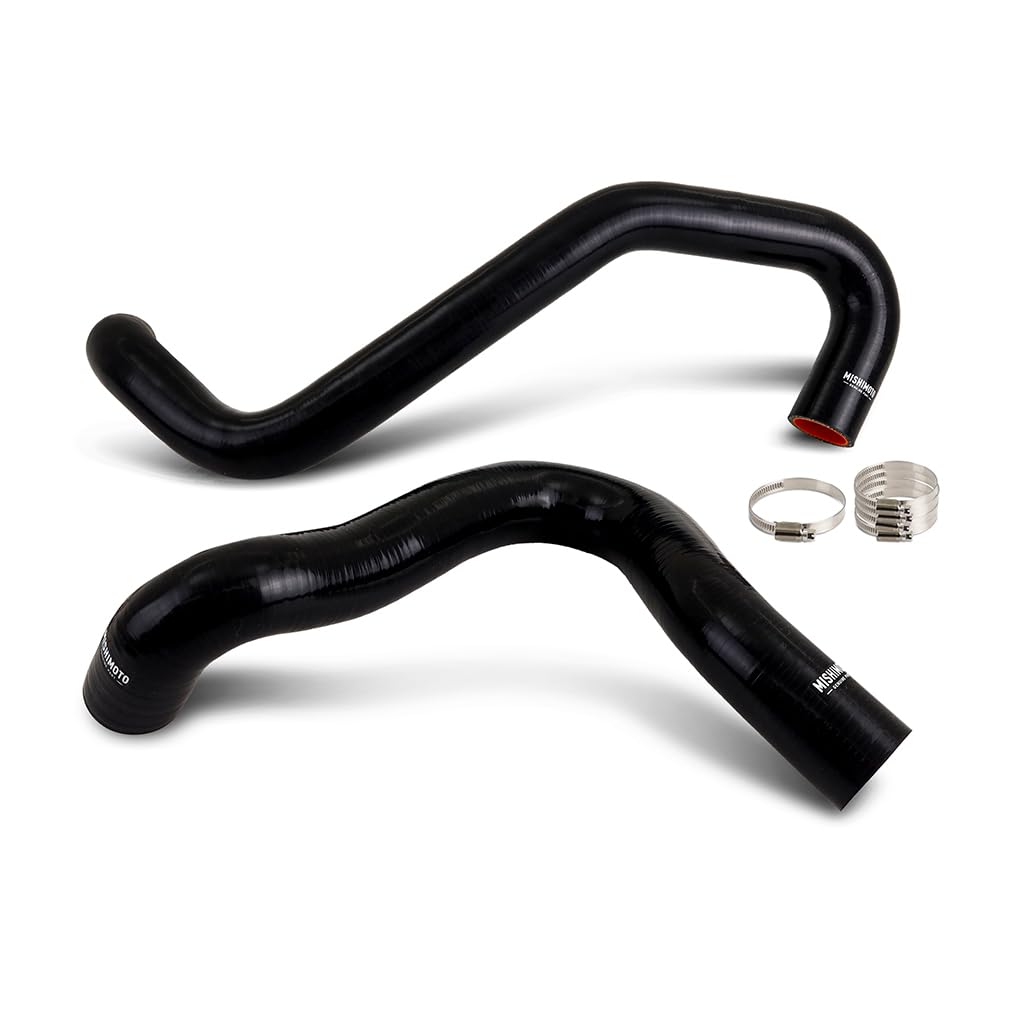 MISHIMOTO MMHOSE-F2D-01RRBK Mishimoto MMHOSE-F2D-01RRBK Coolant Hose Reroute Kit, Compatible with Ford Powerstroke 7.3L, 2001-2003
