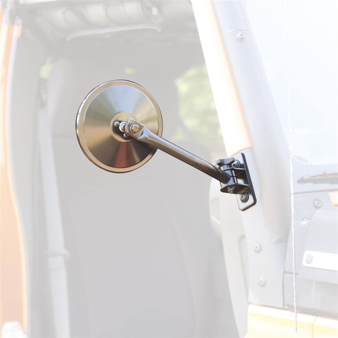 RUGGED RIDGE 11025.10 Rugged Ridge | Quick Release Mirror Relocation Kit, Black | 11025.10 | Fits 1997-2018 Jeep Wrangler
