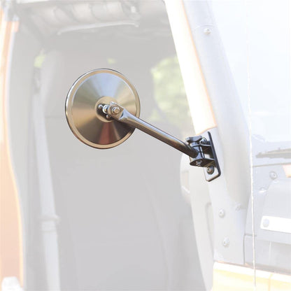 RUGGED RIDGE 11025.10 Rugged Ridge | Quick Release Mirror Relocation Kit, Black | 11025.10 | Fits 1997-2018 Jeep Wrangler