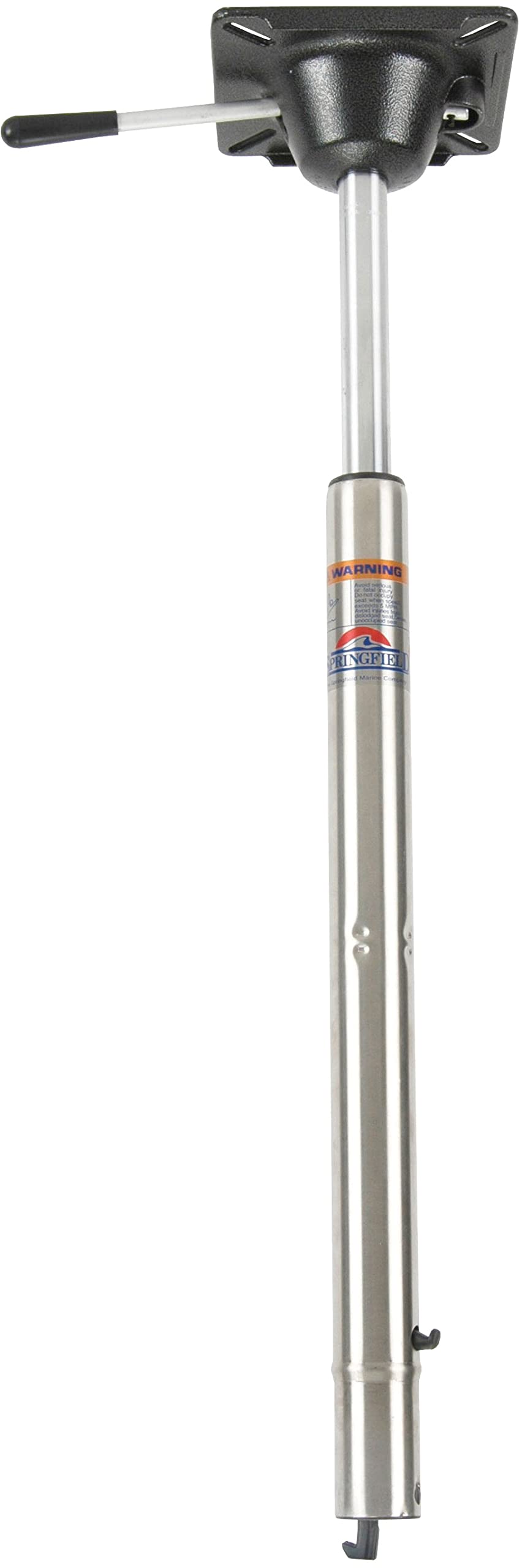 SPRINGFIELD 1641019 Springfield 1641019 Power-Rise Stand-Up Pedestal for Spring-Lock Base - 25.5" to 32.25" Height Silver