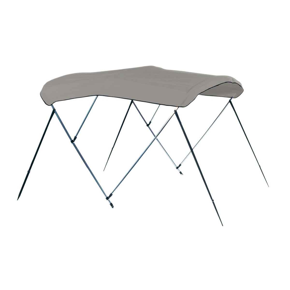 Carver A5469UB-10 CARVER A5469UB-10 6'L 3-Bow Round Tube Bimini Top Kit - 54" H, Fits 67"-72" W, Cadet Gray