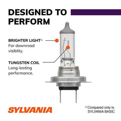 SYLVANIA H7XV.BP SYLVANIA H7 XtraVision Halogen Headlight Bulb, High or Low Beam, 1 Bulb