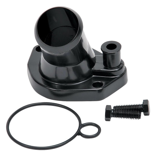 EDELBROCK 48143 Edelbrock Water Neck Steel Blk Sbf Windsor, Black (48143)
