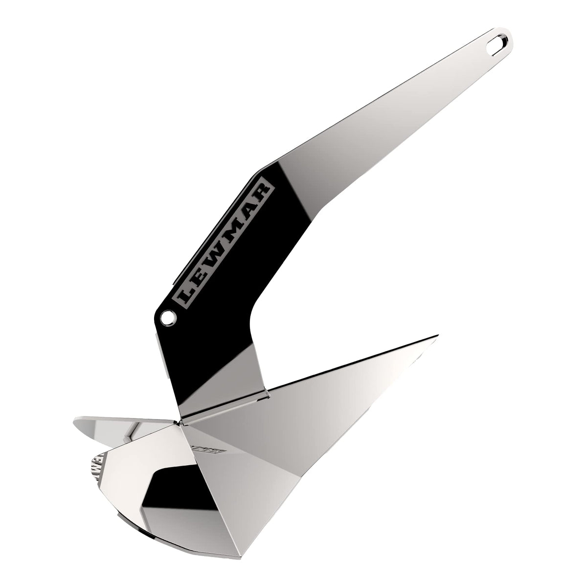 LEWMAR 0057206 Lewmar DTX Stainless Steel Anchor 14 lbs. for Boats 21'- 31', Lead ballasted tip, Integrated Eye, one-Piece Build, Non-hinged plow, self-Launching, 23-3/8" L x 10-7/16" W x 10" H - 2020202203