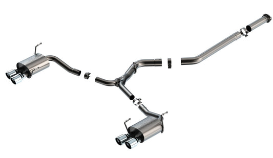 Borla 140907 Borla - 2022 Subaru WRX 2.4L Turbo AT/MT AWD S-Type Catback Exhaust Polished Tips (140907)