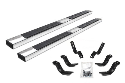 GO RHINO 6862434680PS Go Rhino 6862434680PS 6" OE Xtreme II Side Steps with Mounting Brackets Kit - Diesel Only for Nissan 05-24 Frontier (Crew Cab Pickup)