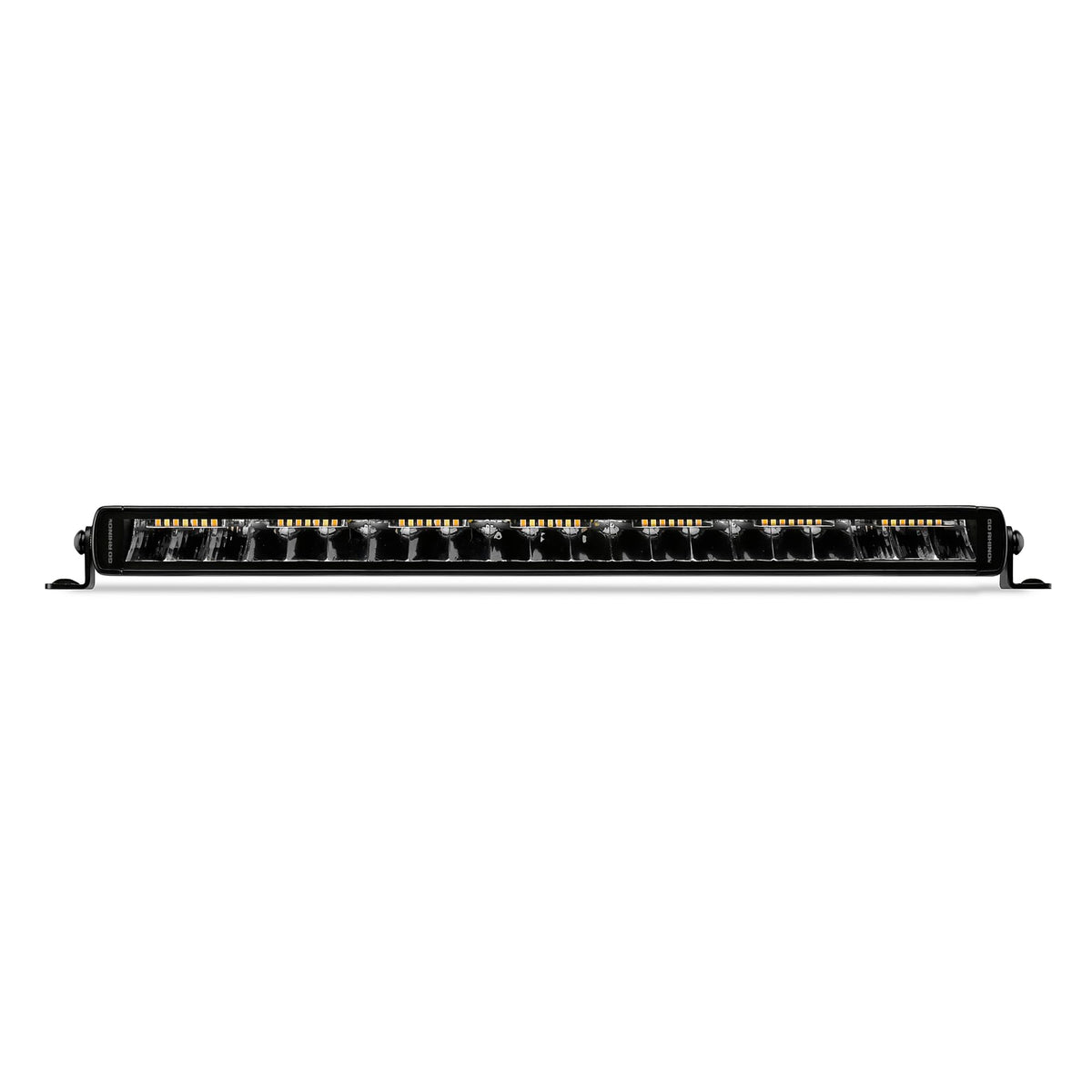GO RHINO 751052012CSS Go Rhino Xplor Lighting: Blackout Combo Series 20.5" Single Row LED Light Bar w/ Amber Lighting | Side & Track Mount, Aluminum, Black | 751052012CSS