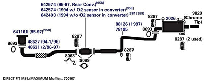 AP EXHAUST 642574 Ap Exhaust 642574 DIRECT FIT CATALYTIC CONVERTER