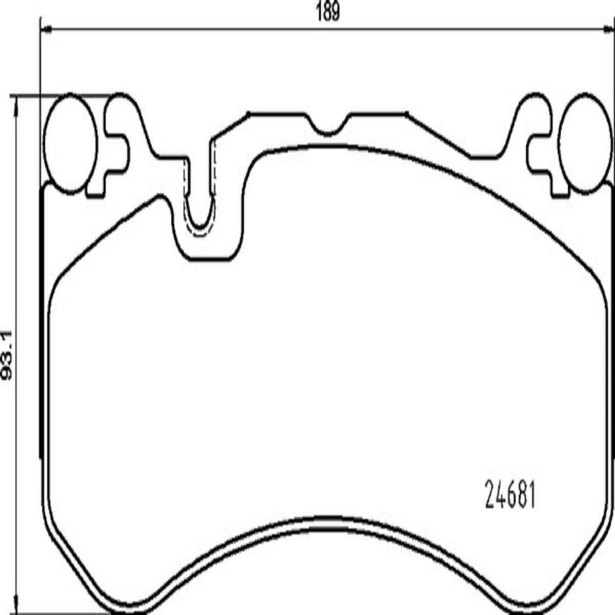 BREMBO P50142 Brembo P50142 Low-Met Front Disc Brake Pad Set MERCEDES-BENZ/PUCH OE# A0044208920