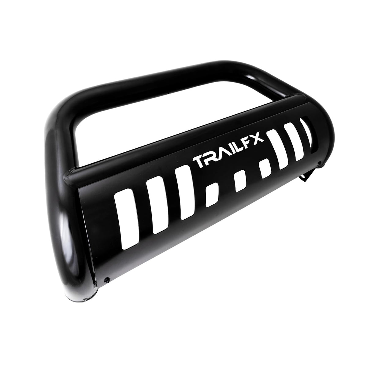 TRAILFX B0036B TrailFX Bull Bar with Skid Plate Fits Chevrolet Silverado 1500 2020-2025 Black Powder Coated Steel 3 Inch Diameter Bolt-On Holes for Optional Lighting TrailFX B0036B