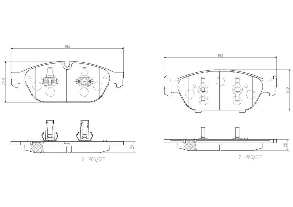 BREMBO P85127N Brembo P85127N Premium Ceramic Front Disc Brake Pad Set AUDI/AUDI (FAW) OE# 4G0698151M