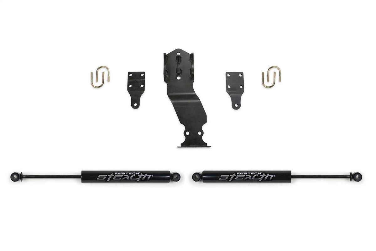 FABTECH FTS22302 Fabtech FTS22302 Steering Stabilizer Kit Stealth Dual Steering Stabilizer Kit