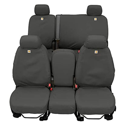 Covercraft SSC2427CAGY Covercraft Carhartt SeatSaver Front Row Custom Fit Seat Cover for Select Cadillac/Chevrolet/GMC Models - Duck Weave (Gravel) - SSC2427CAGY