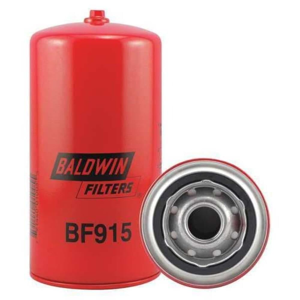 BALDWIN FILTERS BF915 Baldwin-BF915 Fuel Filter, 7-7/16 x 3-11/16 x 7-7/16 In- Red