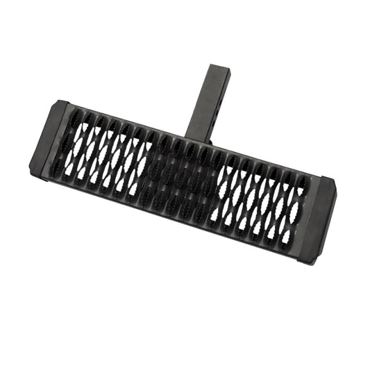 TRAILFX AHS001B TrailFX AHS001B Aggressive Hitch Step for 2 Inch Receivers Titanium Black Powder Coated Aluminum 22 Inch x 6.5 Inch Flat Stationary Step