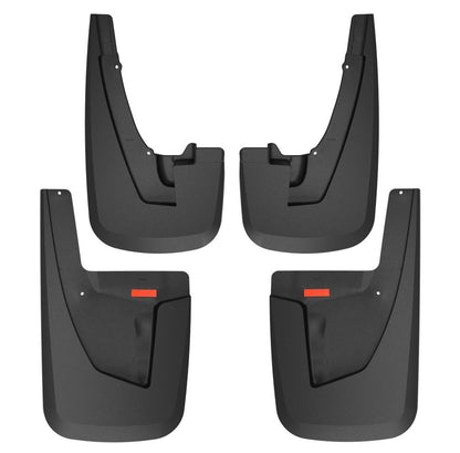 Husky Liners 58296 Husky Liners Custom Mud Guards – Fits 2020-2026 GMC Sierra 2500 HD & 3500 HD (NO Dually, No AT4X Model) – Front & Rear Set, 4-pc Black - 58296