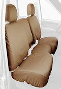 Covercraft Custom-Fit Front Bench SeatSaver Seat Covers - Polycotton Fabric, Tan