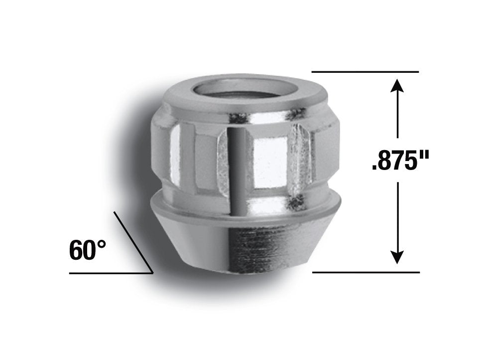 GORILLA 78601N Original Gorilla Lock Set Acorn Open End 13/16 Hex 14x2.00 Zinc Set of 4 78601N