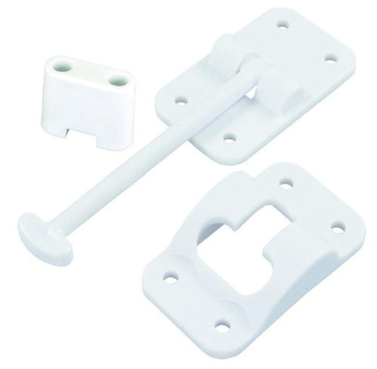 JR PRODUCTS 10414B JR Products 10414B Polar White 3-1/2" T-Style Door Holder with Bumper