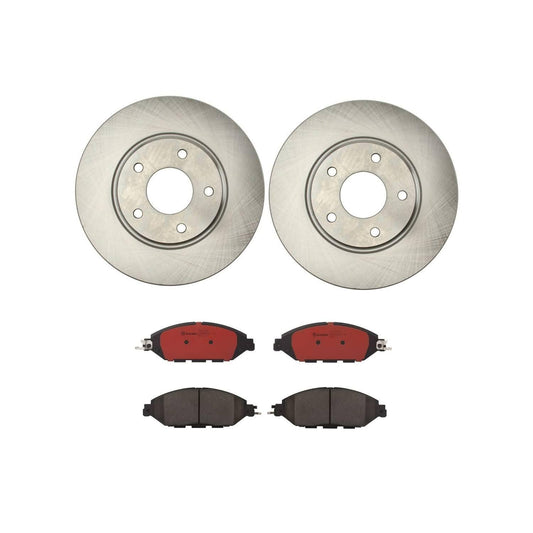 BREMBO KT00518 Brembo KT Series Premium Brake Kit (KT00518) for Nissan Pathfinder 2016-2016 | High-Performance Brake Pads & Rotors | Direct OE Replacement