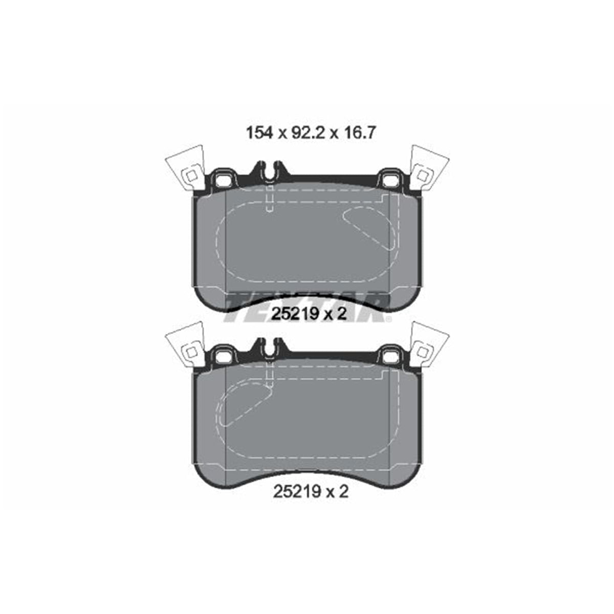 TEXTAR 2521905 Textar 2521905 BRAKE PAD SET