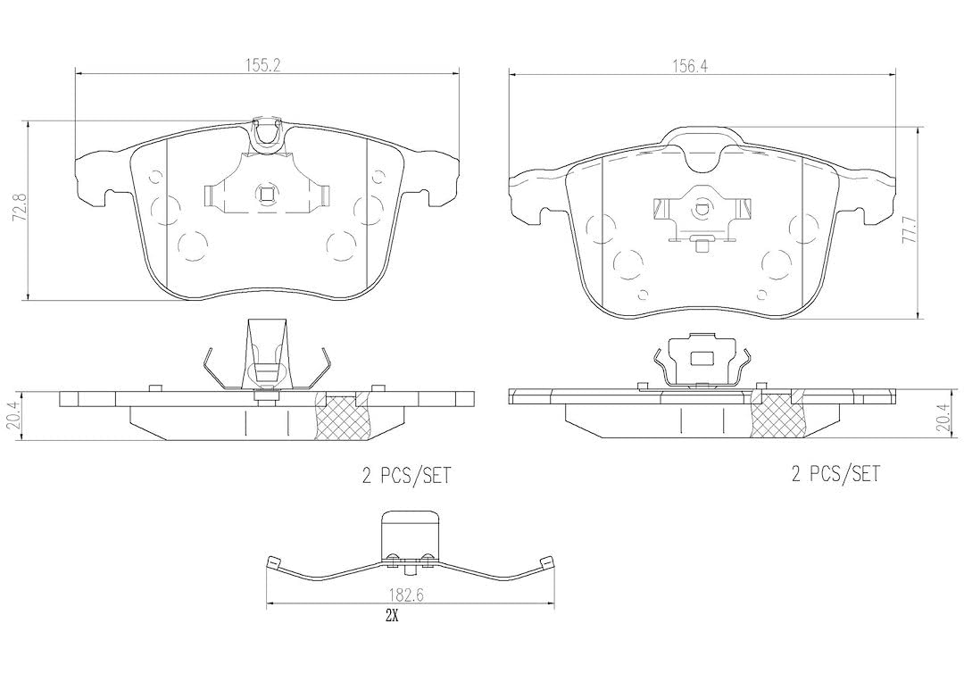 BREMBO P59046N Brembo Disc Brake Pad Set - P59046N