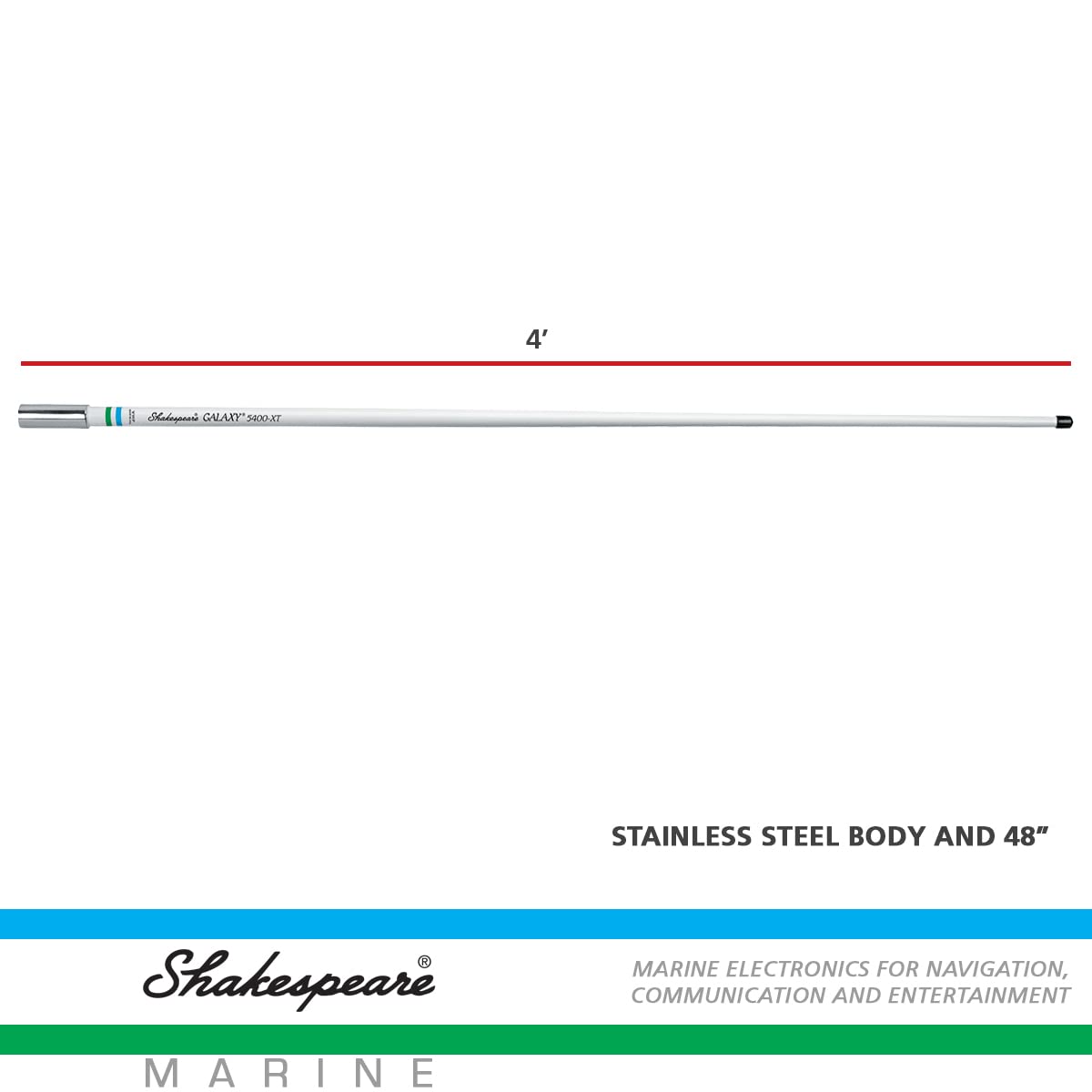 SHAKESPEARE 5400-XT Shakespeare 5400-XT Galaxy 4' VHF Antenna - 3dB Gain