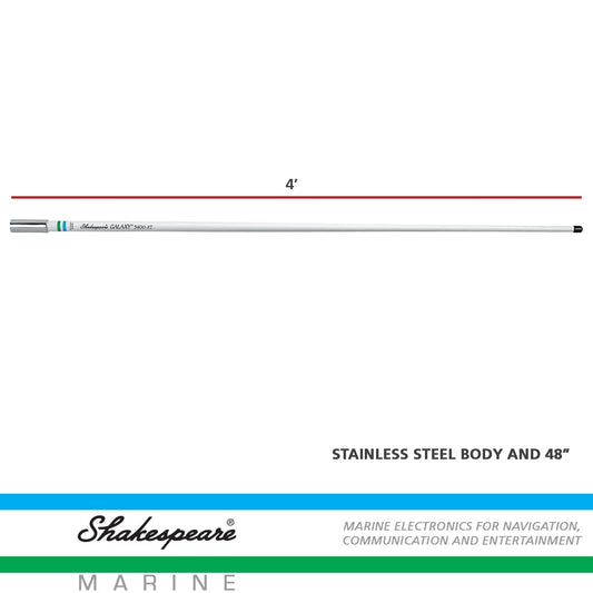 SHAKESPEARE 5400-XT Shakespeare 5400-XT Galaxy 4' VHF Antenna - 3dB Gain