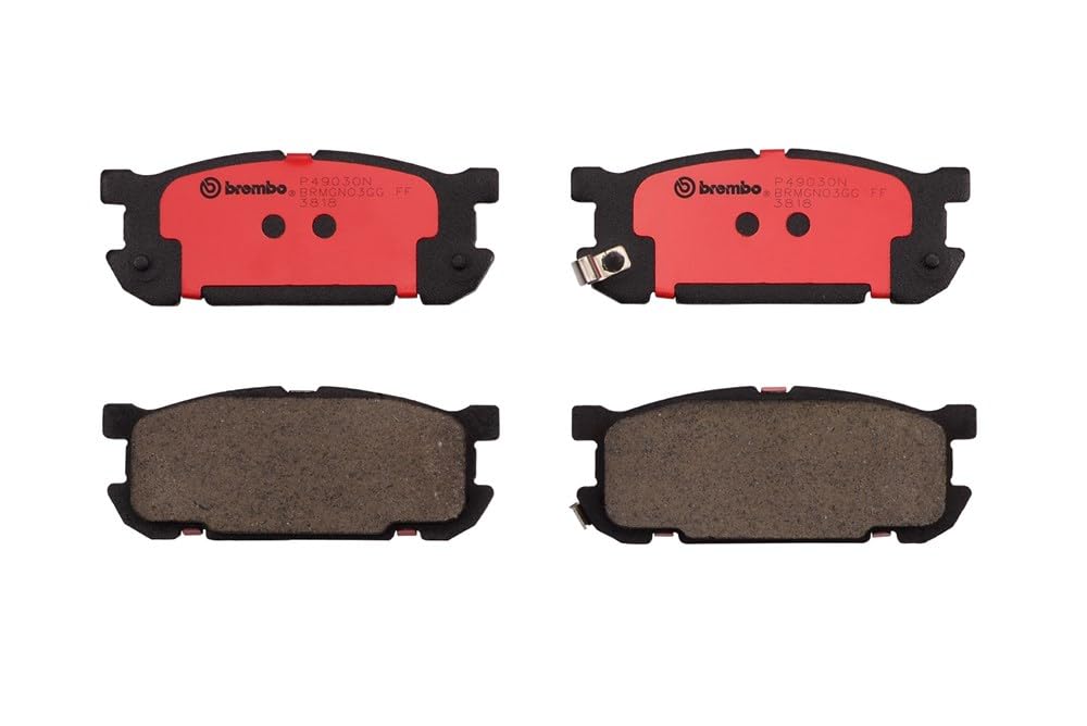 BREMBO P49030N Brembo P49030N Premium Ceramic Rear Disc Brake Pad Set MAZDA OE# N0Y72648ZC