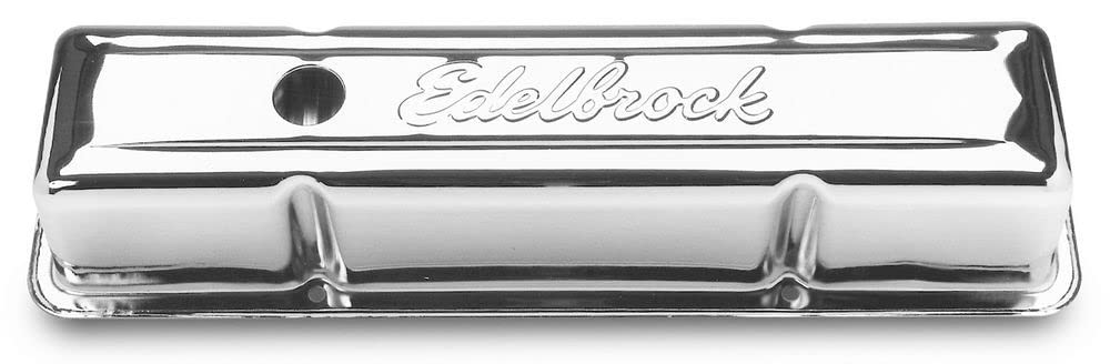 EDELBROCK 4649 Edelbrock 4649 Signature Series Chrome Valve Cover