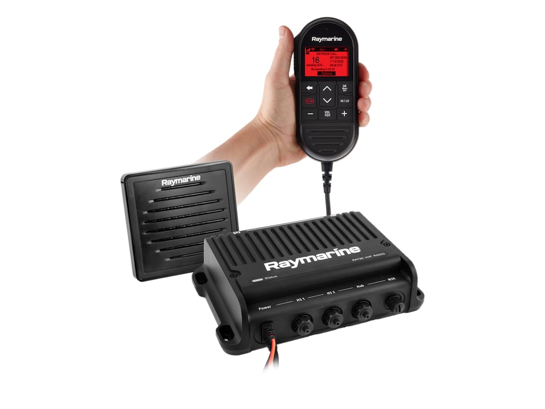 RAYMARINE E70492 Raymarine Ray90 Modular Dual-Station VHF Black Box Radio System
