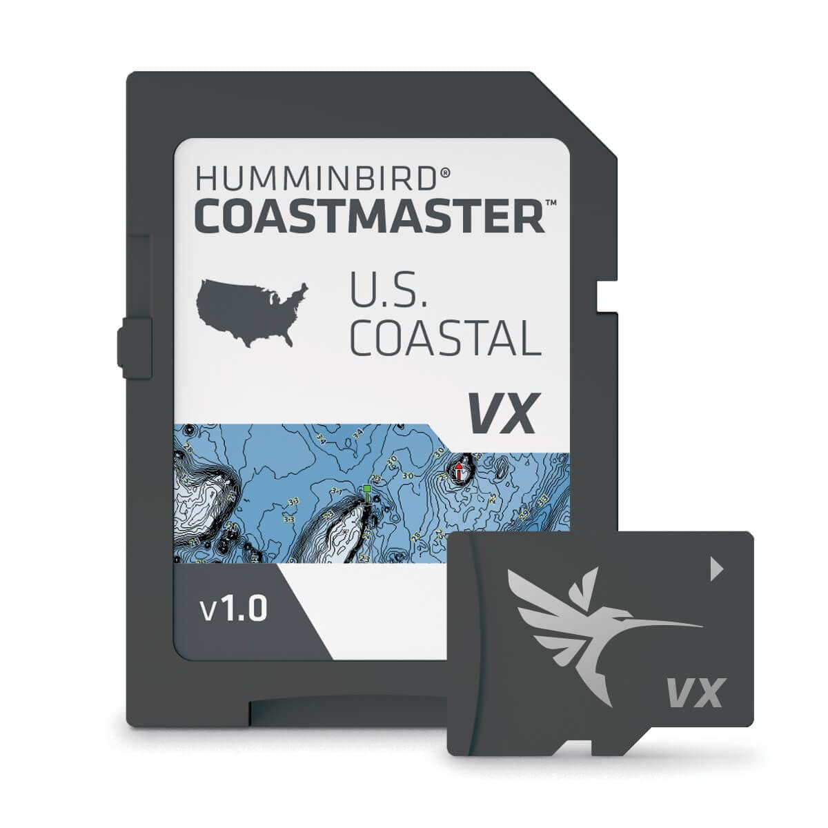 HUMMINBIRD 601015-1 Humminbird CoastMaster U.S. Coastal V1 Map SD Card for Fish Finders