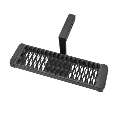 TRAILFX AHS002B TrailFX Hitch Step for 2 Inch Receivers Titanium Black Powder Coated Aluminum 22 Inch x 6.5 Inch 6 Inch Drop Down Stationary Aggressive Step TrailFX AHS002B