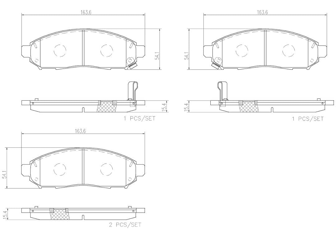 BREMBO P56096N Brembo P56096N Premium Ceramic Front Disc Brake Pad Set NISSAN/SUZUKI OE# 41060ZP00A