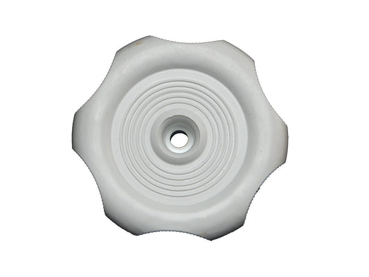 RV DESIGNER H715 RV Designer H715, Plastic Window Knob, 2-1/4 inch Diameter, 1/2 inch Shaft, White, Interior Hardware
