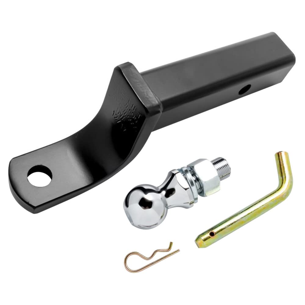 CAMCO 48275 Camco Eaz-Lift Heavy Duty Ball Mount Kit - Attaches to 2" Hitch Receiver to Create Ball Mount Location|9" Length,4" Drop,2 ¾" Rise,1-7/8" Ball|3,500 lb. Tow Rating|Durable Powder Coated Steel (48275)