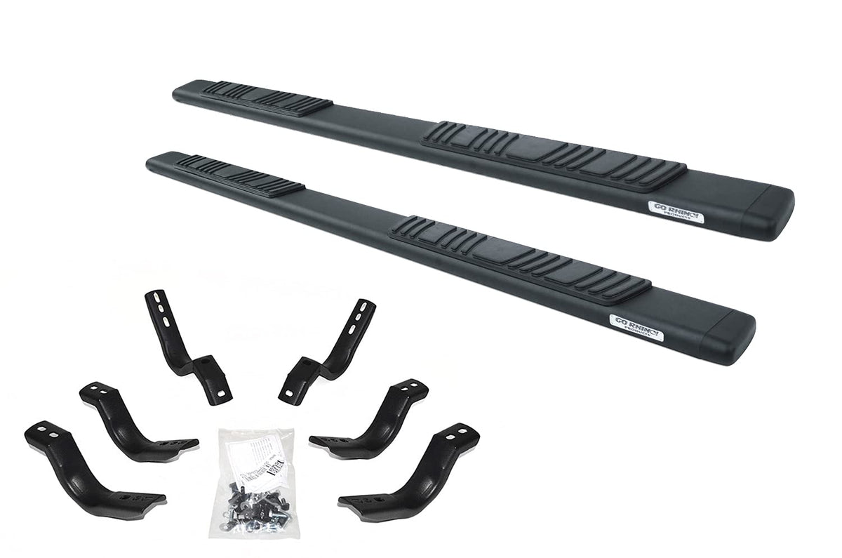 GO RHINO 685451687T Go Rhino 5" OE Xtreme Low Profile Sidesteps & Brackets | Mild Steel, Textured Black | 685451687T | Fits 2020-2024 Jeep Gladiator JT, 4-Door