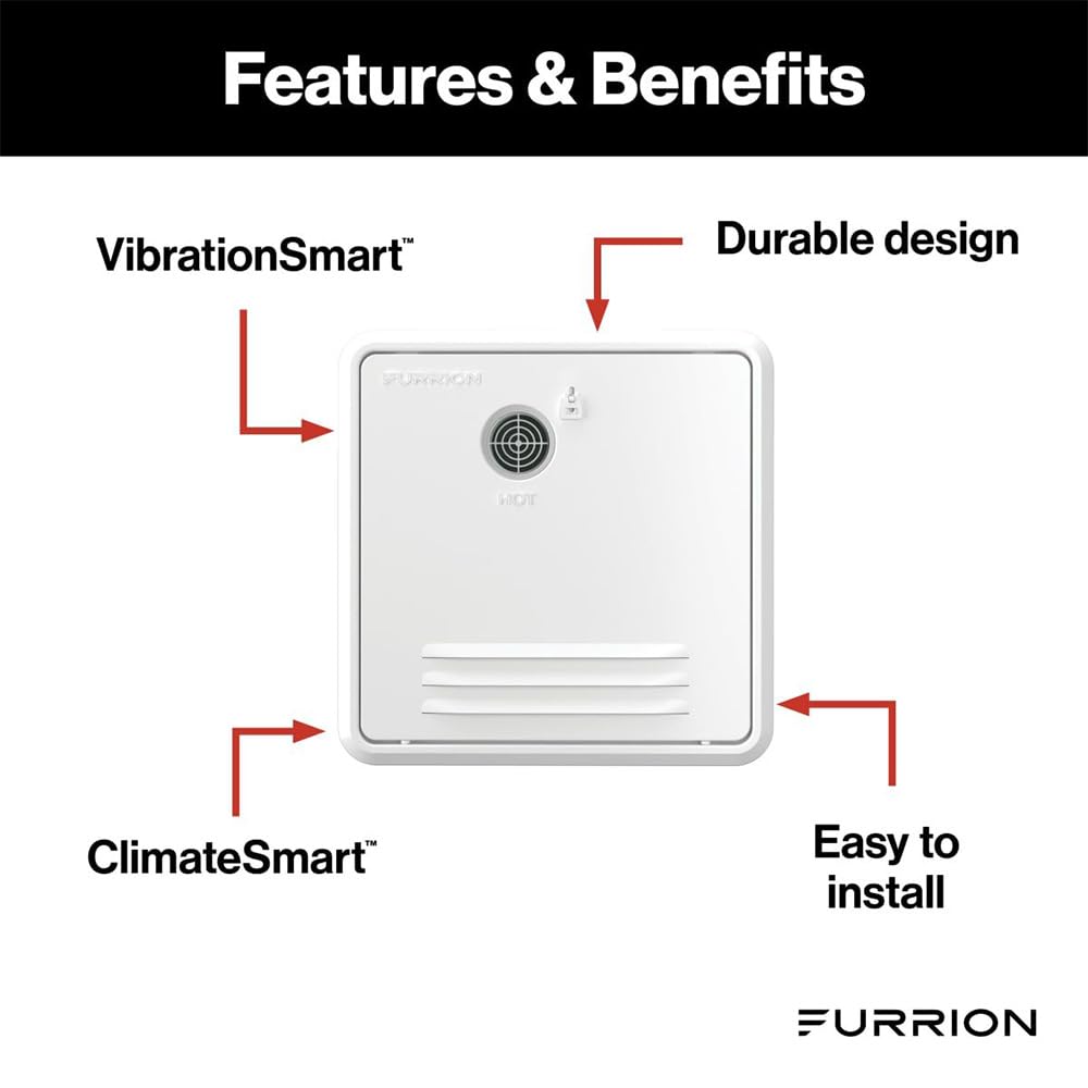 FURRION LLC FWH41EA-BL-AM Furrion 18.1" x 16.1" Black Retrofit Door for Tankless RV Water Heating System FWH41EA-BL-AM