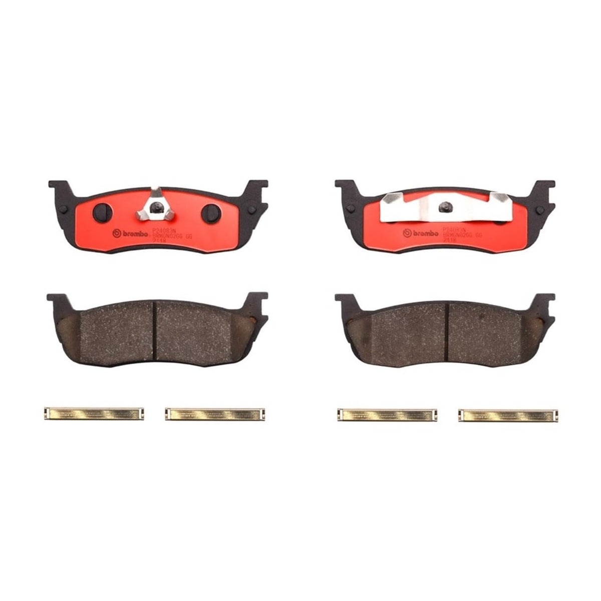 BREMBO P24083N Brembo P24083N Premium Ceramic Rear Disc Brake Pad Set FORD AUSTRALIA/FORD USA/LINCOLN OE# 3W1Z2200BA